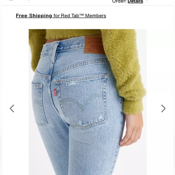 Levi 501® Skinny Women's Jeans Rock This Way - Medium Wash No Stretch - Picture 2 of 7